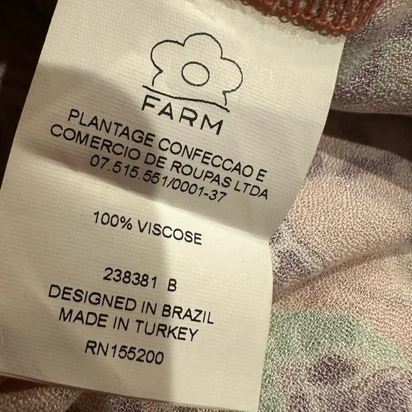 Farm Rio Anthropologie Clarabella Orange Floral Long Sleeve Maxi Dress M - Picture 11 of 12